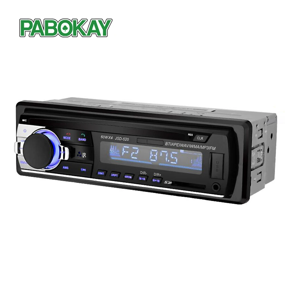 10 шт. X авто радио автомобиля 12V Bluetooth V2.0 аудио стерео в тире 1 Din FM Aux Вход приемник SD