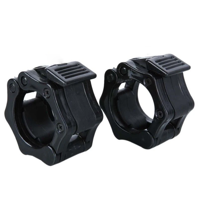 

Barbell Clamp Collars 1 Pair Weight Bar Locks Body Building Fitness Equipment