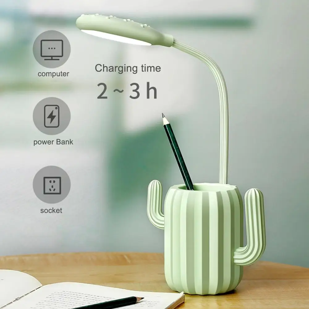 Светодиодная настольная лампа Rechargeab для защиты глаз складная подставка ручек С