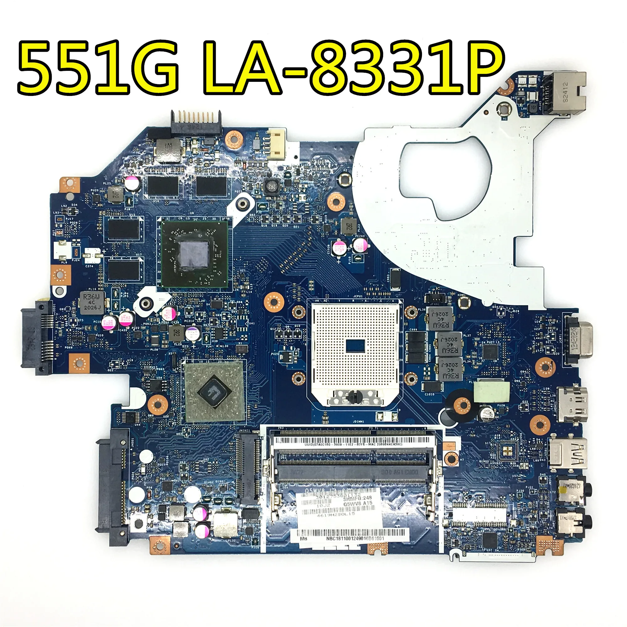 NBC1811001 Q5WV8 LA-8331P материнская плата для acer aspire V3-551G V3-551 Материнская плата ноутбука DDR3 Radeon HD 7670M исходный тест 4,1