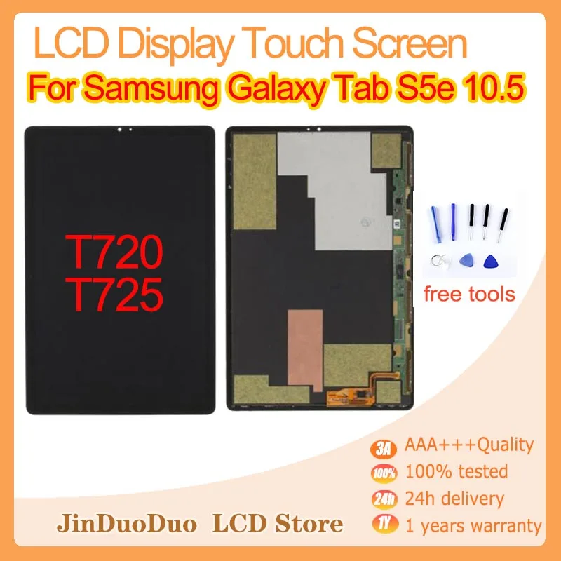 Pantalla LCD Original para Samsung Galaxy Tab S5e 100% T720 T725, pantalla táctil, montaje de Panel, pieza de repuesto, 10,5 probado