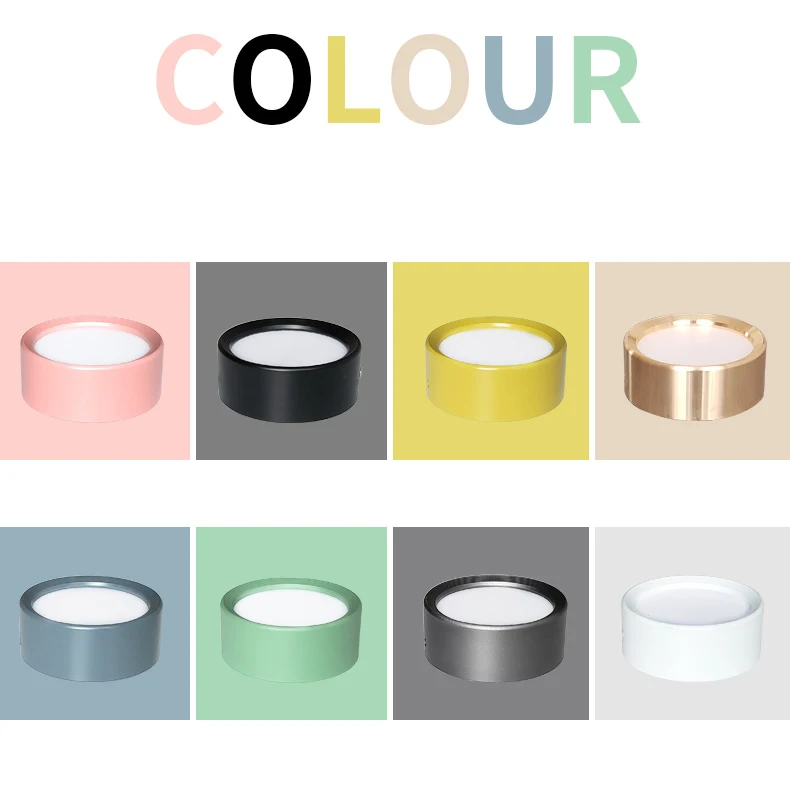 Светодиодный потолочный светильник с поверхностным креплением 12 Вт 7 9