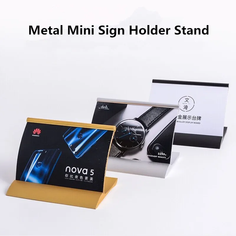 

120*106mm Restaurants Table Menu Sign Holder Display Stand Desk Picture Photo Ad Frames Document Picture Flyer Holder Stand