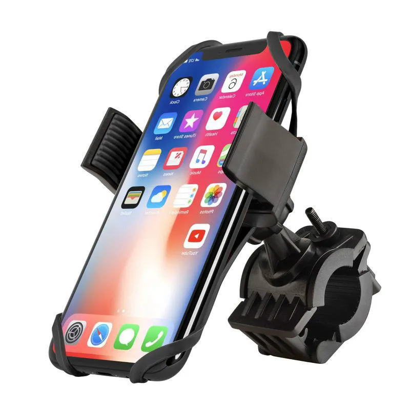 NEW MTB Bike Bicycle Motorcycle Handlebar Mount Holder Phone Silicone adjusters For Iphone GPS bicycle phone mount rack | Спорт и