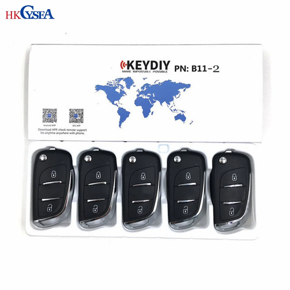 B11-2 KEYDIY 5 шт./лот, NB11-2/B11-2 KD900/KD-X2/KDMINI ключ программист серии B NB пульт дистанционного управления DS стиль ключа автомобиля - Цвет: B11-2