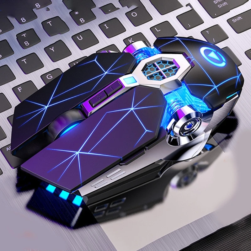 

A7 Rechargeable Wireless Silent Mouse Ergonomic Mouse For PC Laptop Gamer