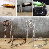 magic 3d suspended alcohol bottle holder suspension iron chain wine racks wine display racks stand holder for home decoration