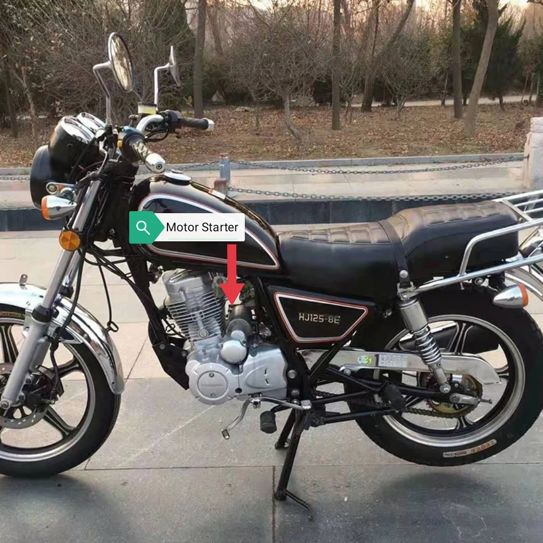 Стартер двигателя для мотоцикла Honda CG125 CG150 CGL125 HJ125-7 9T китайский GN125H CG | Автомобили