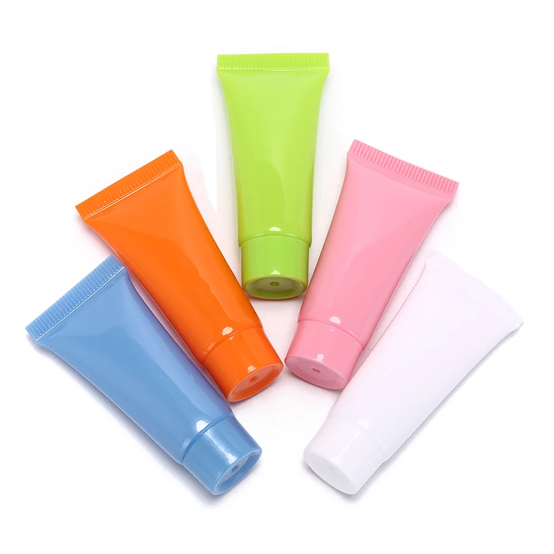 

5pcs Cosmetic Soft Tube 5ml plastic Lotion Containers Empty Makeup squeeze tube Refilable Bottles Emulsion Cream Packaging