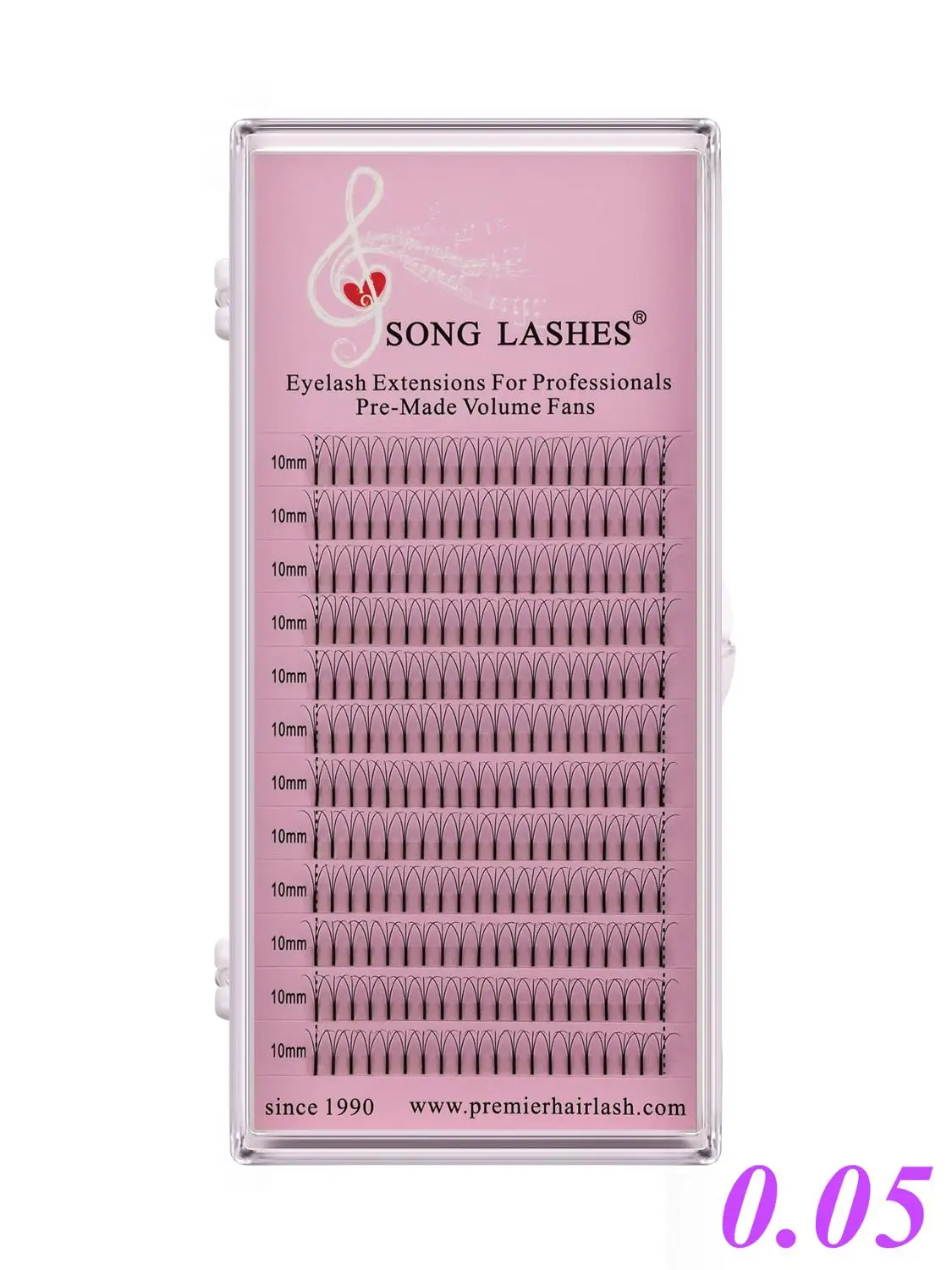 SONG LASHES 0,05 толщина высокое качество предварительно сделанные объемные вентиляторы сборные 3D 4D 5D объемные ресницы наращивание ресниц