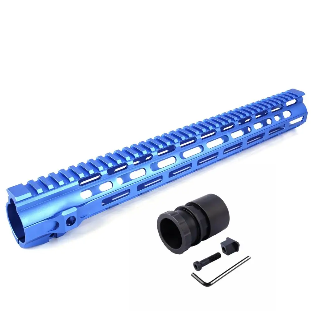 15," ar15 handguard free float mlok handguard M4 система крепления черный/синий/FDE/красный handguard airsoft mlok grip