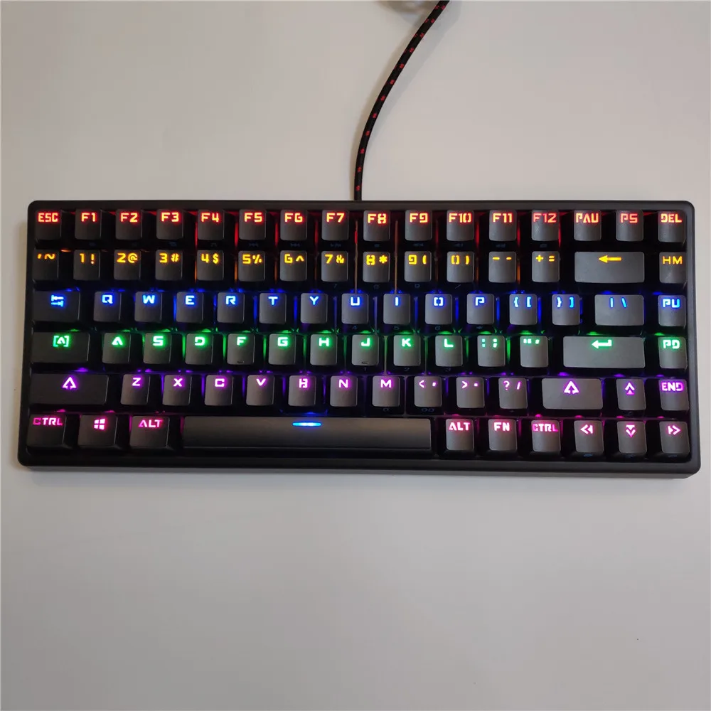 Клавиатура Keycool 84 мини механическая клавиатура проводная игровая подсветка