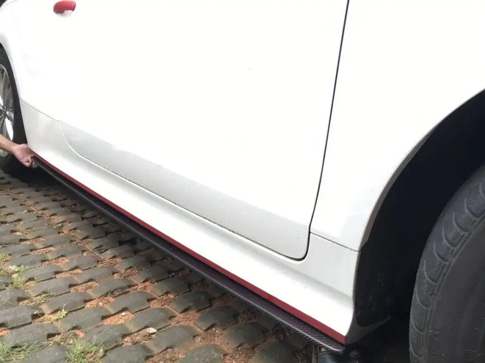 Боковые юбки из углеродного волокна комплекты кузова для Audi TT 2 двери купе 2013 2014 TTS