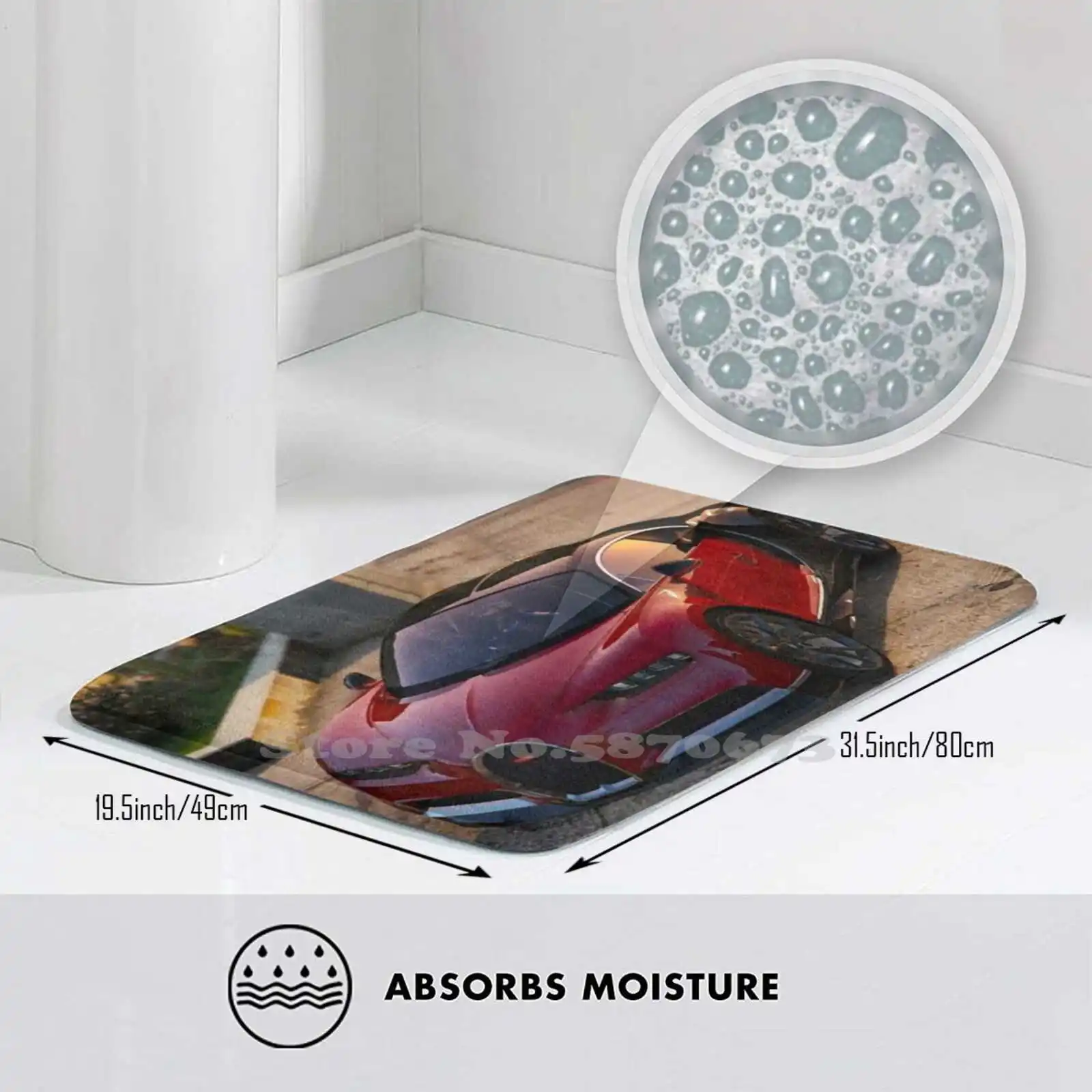 Приятный дверной коврик Bugatti Chiron для ног Hypercar спортивный автомобиль иностранный |