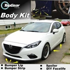 Для Mazda 3 для Mazda3 M3 Axela BK BL BM дефлектор бамперапереднего спойлера для тюнинга автомобилякомплекта кузоваюбки полосы