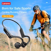 lenovo x4 wireless headphones bone conduction bluetooth earphones sport running waterproof sweatproof dustproof 150mah headset