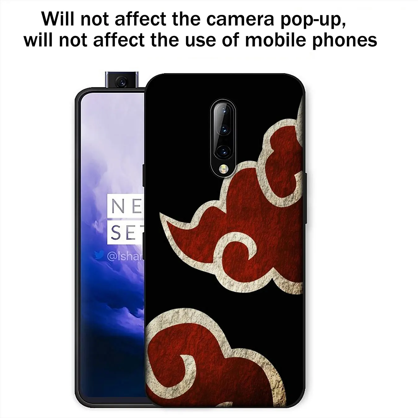 Черный силиконовый логотип Akatsuki IYICAO для OnePlus 7T 7 Pro 6T 6 5T 5 One Plus 7Pro чехол телефона