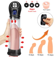 electric vacuum penis pump penis dilator male masturbator sex toy liquid crystal exercise exerciser male masturbator penny pump