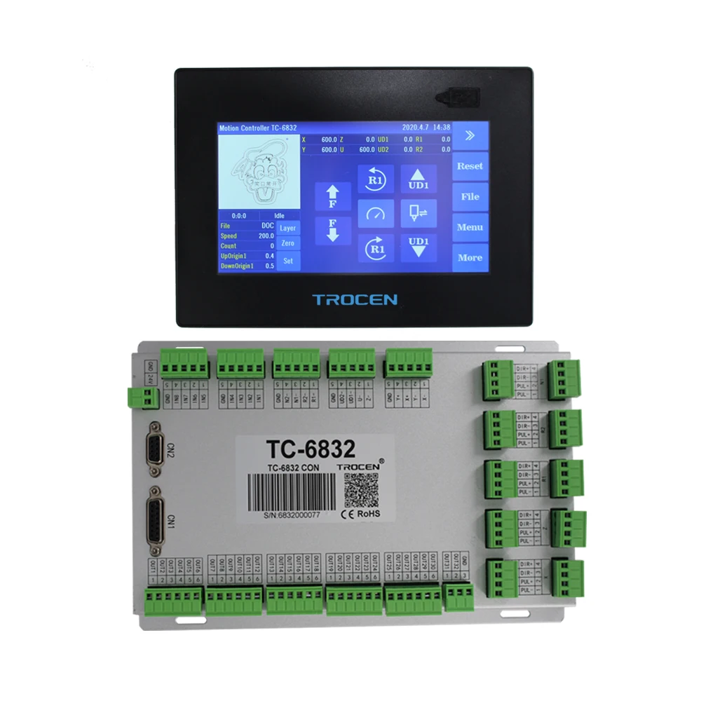 Trocen TC 6832 контроллер с 7 дюймовым TFT ЖК-дисплей сенсорный Экран для цифровой