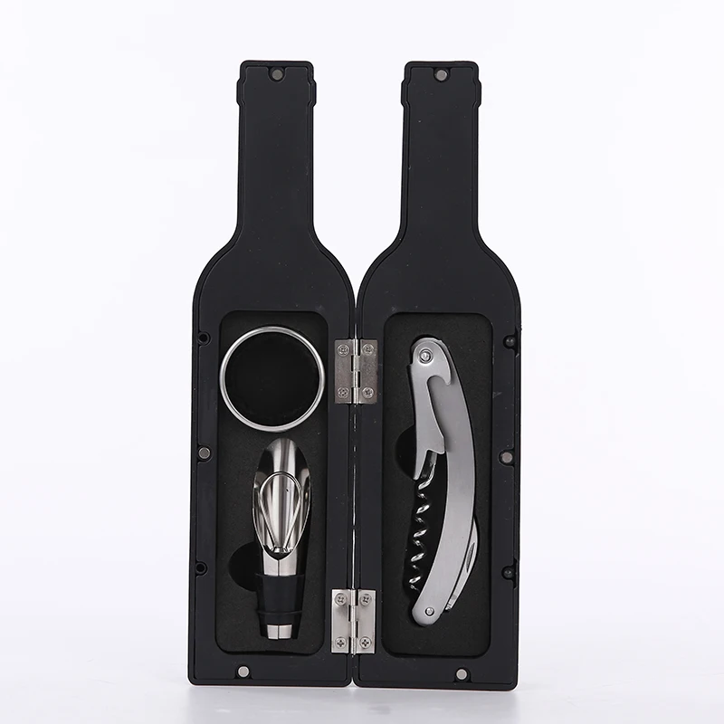 

Creative Gift 5pcs/set Wine Bottle Corkscrew Wine Bottle Shape Opener Kitchen Tools Christmas Thanksgiving Wedding Gift WY