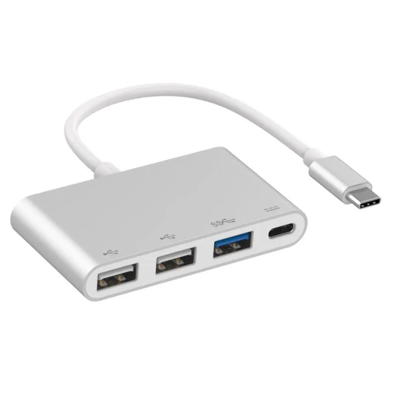 Док-станция usb c до 3 портов концентратор с зарядка PD type-c 1 USB сплиттер компьютерный