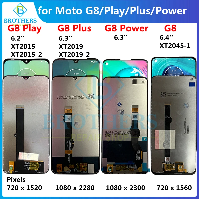 

For Motorola Moto G8 Play G8 Plus G8 Power LCD Display Touch Screen Digitizer XT2019 XT2015 XT2045 LCD Assembly G8Play G8plus