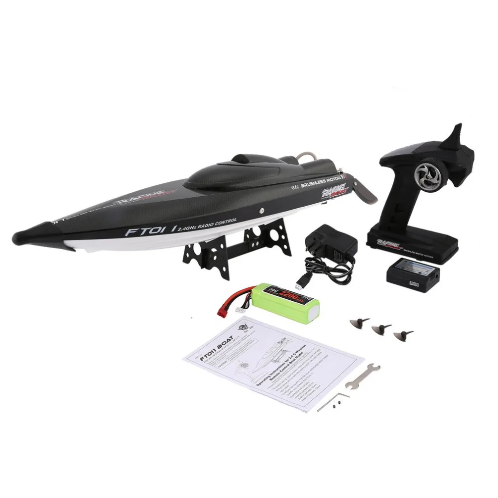FT011 FT012 RC лодка 2,4G высокоскоростной бесщеточный мотор Встроенная система водяного охлаждения пульт дистанционного управления гоночная скорость лодка RC игрушки подарок