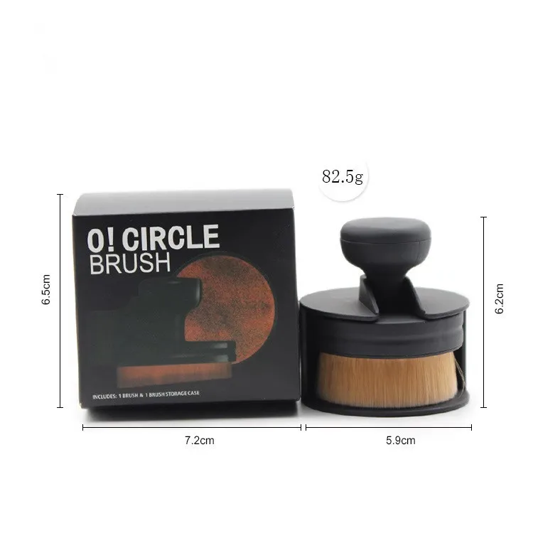 Основа для макияжа кисть формы марки с плоским верхом пудра румяна большая