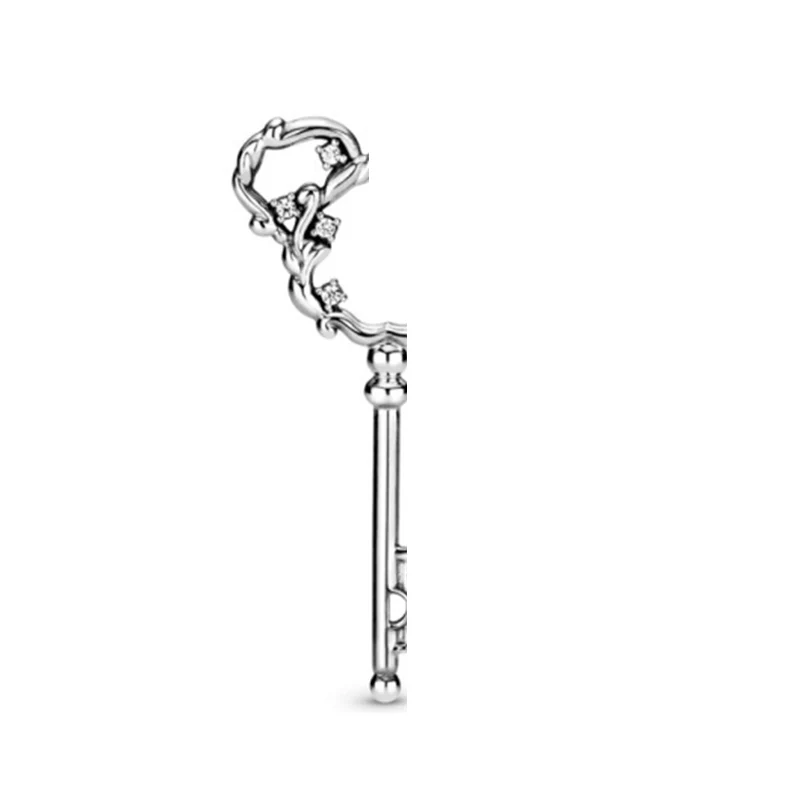 

925 sterling silver cute animal key pendant women fashion charm gift DIY clavicle chain