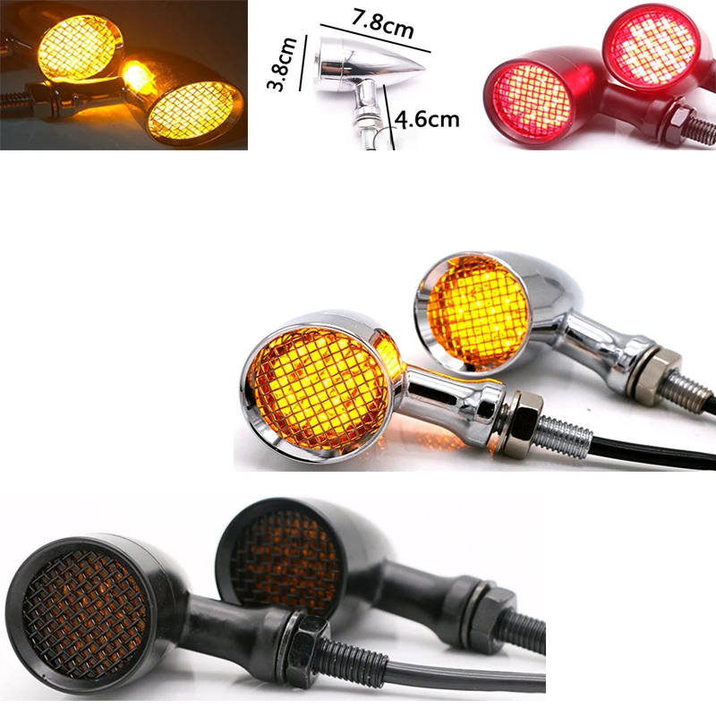 DC 12V мотоцикл LED светильник Детские Модные Повседневные Винтаж сигнальный скутер