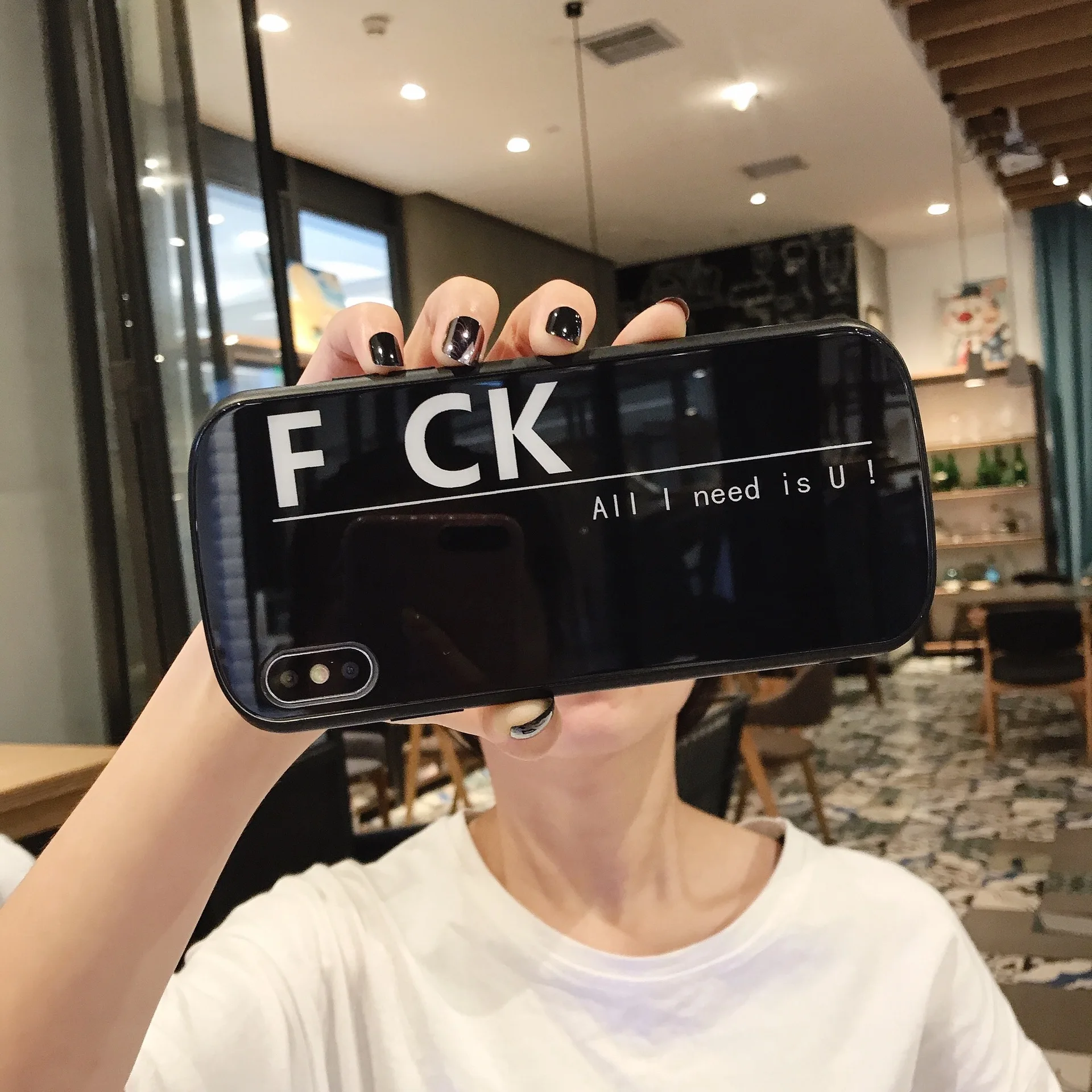 Чехол для телефона Swear Words Couple из закаленного стекла IPhone 6 6s 6P P 7 7P 8 8P X XS XR
