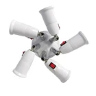 1 в 5 инфракрасный датчик движения Сенсор E27 светодиодный светильник цоколь лампы гнездо адаптера конвертер с выключателем дома светильник ing Splitter держатель лампы