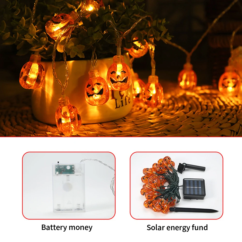 

Pumpkin Lantern LED Light Halloween Light Party Luminescence Halloween Lighting Indoor Home Warm White Terror