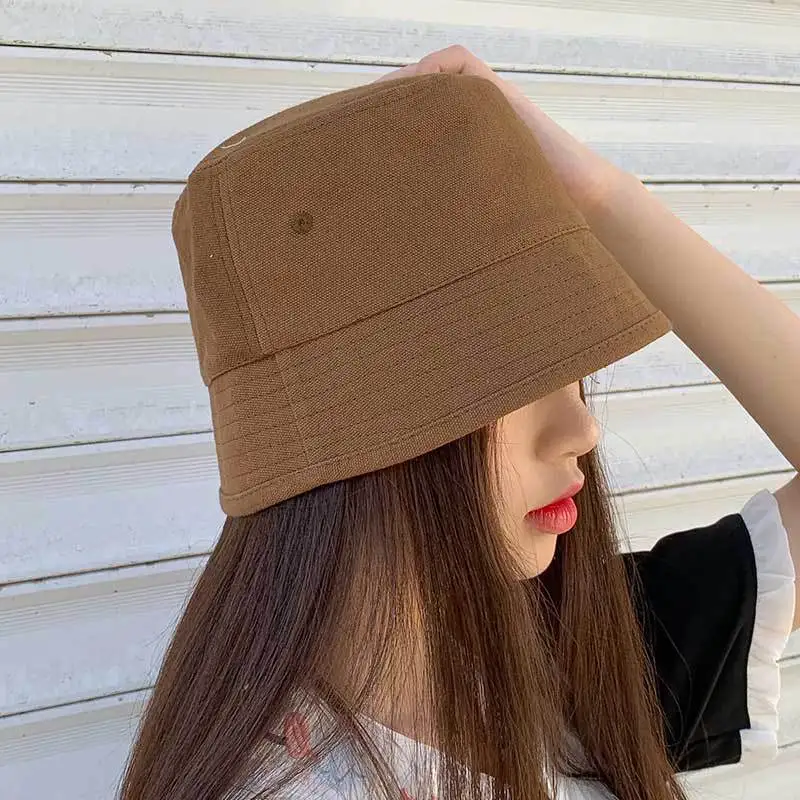 

Japanese Plain Bucket Hat Hip Hop Casual Blank Women Panama Hat Outdoor Sunscreen Summer Fishing Cap Hiking Beach Sun Hat