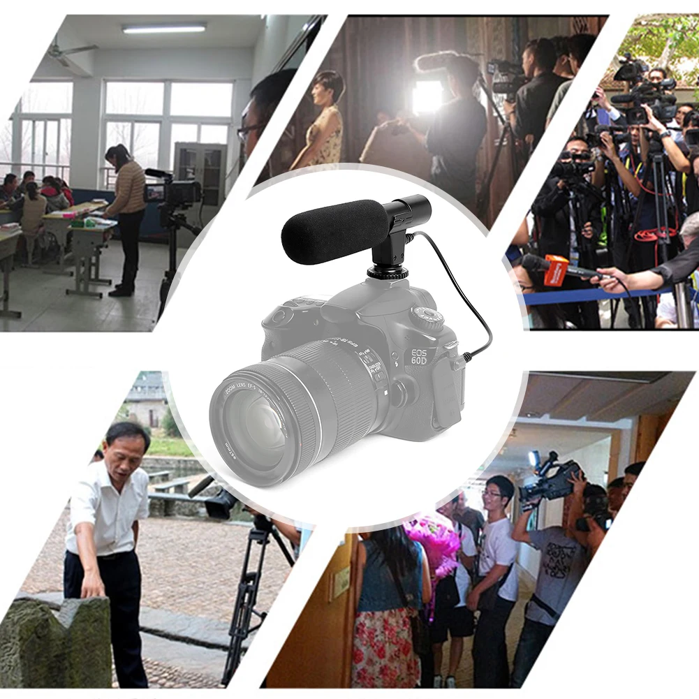 Mic-01 Стерео внешняя профессиональная камера микрофон DC 3 в для Nikon Z6 D7200 D5600