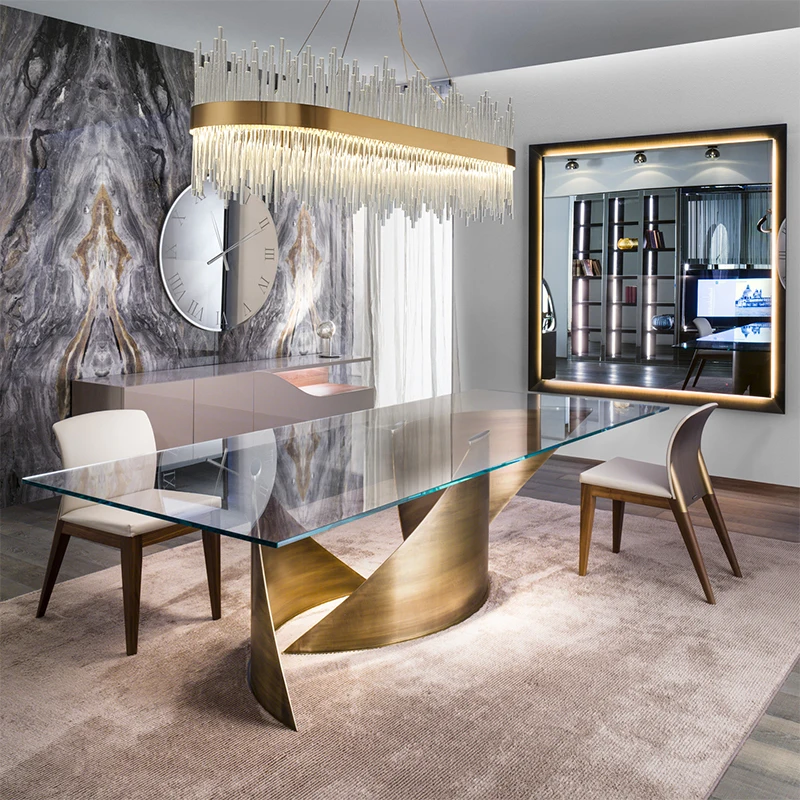 

2020 Modern Round Crystal Chandelier For Dining Room Rectangle Design Kitchen Island Lighting Fixtures Chrome LED Cristal Lustre