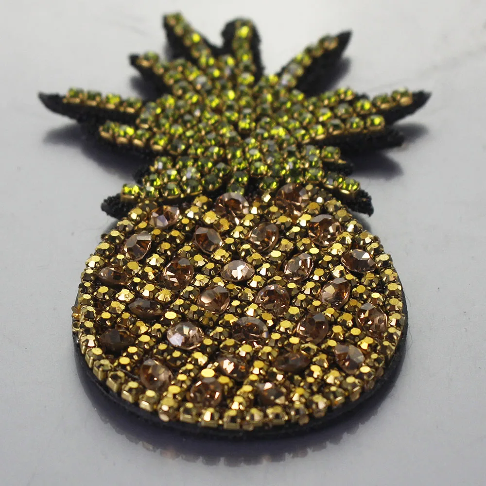 3D Стразы ручной работы нашивки с фруктами и бисером нашивка кристаллами