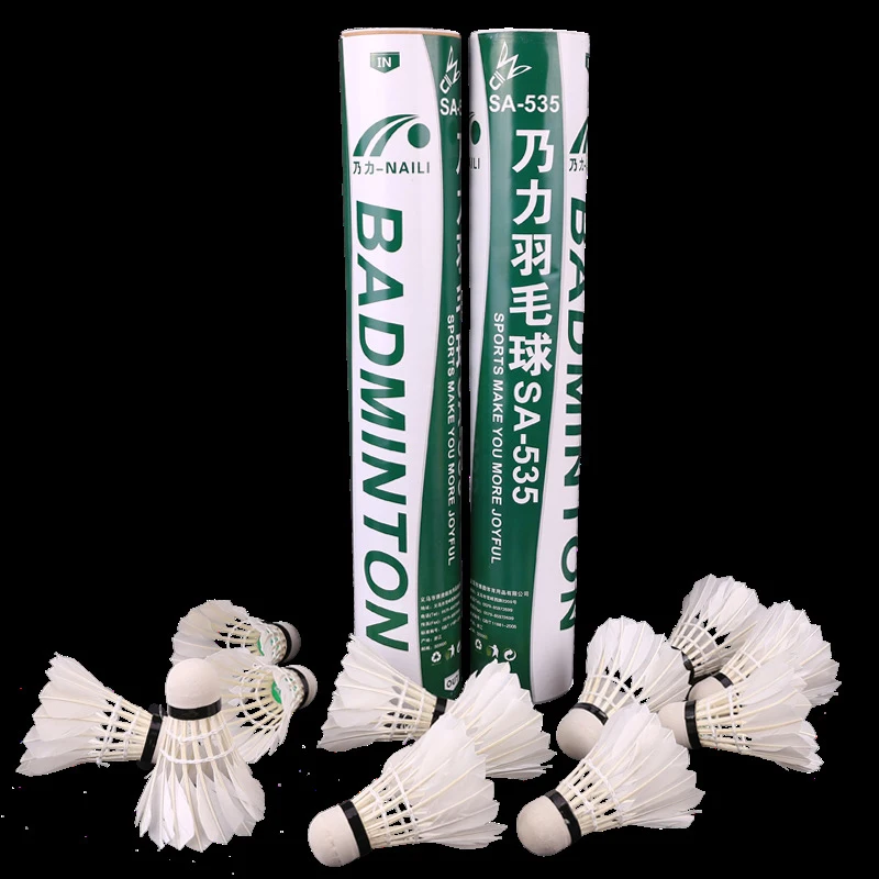 

12pcs Durable Sport Goose Feather Shuttlecocks Badminton Ball Training Game NEW
