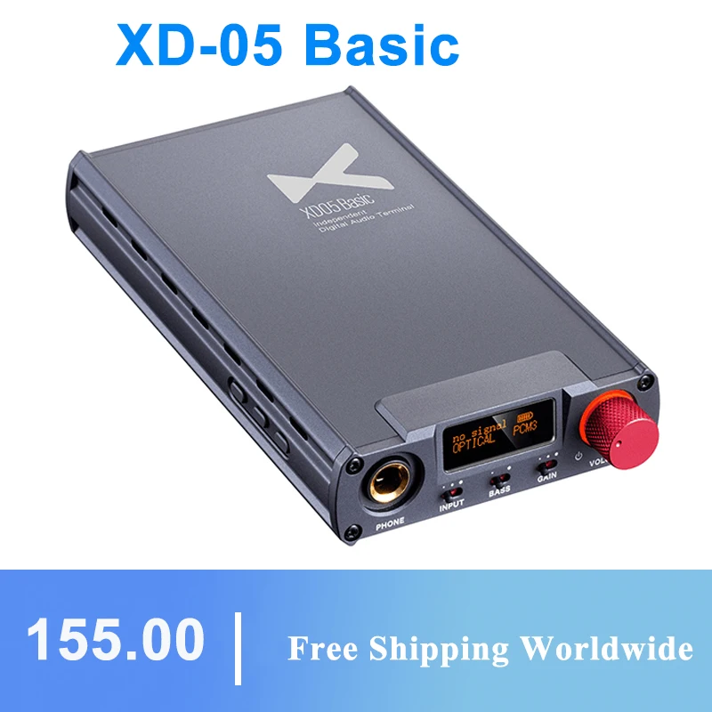 XDUOO XD-05 базовый AK4490 PCM384KHz DSD256 XMOSXU208 XD05 Hi-Fi портативный усилитель для наушников Basic |