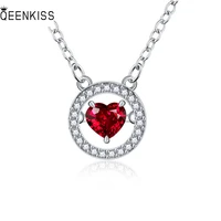 queenkiss nc6153jewelry wholesale fashion lady girl birthday wedding gift heart aaa zircon18kt gold white gold pendant necklace