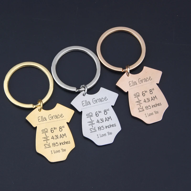 Персонализированные детские ползунки брелок для новой мамы новые папа и