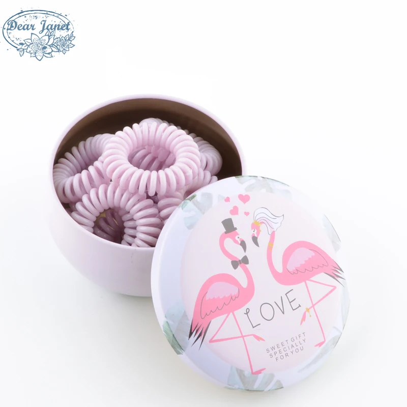 9Light purple 12 шт./кор. 3,5 см цветная резинка-пружинка для волос ремешки Инструменты для укладки головные уборы аксессуары для укладки с железный ящик для хранения - Цвет: 9Light purple