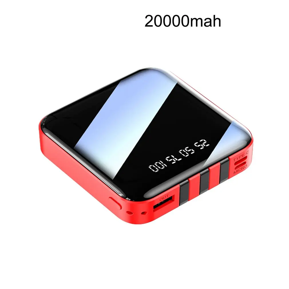 

new charging treasure set with three-line mini high-capacity digital display mobile power supply wireless charging bin