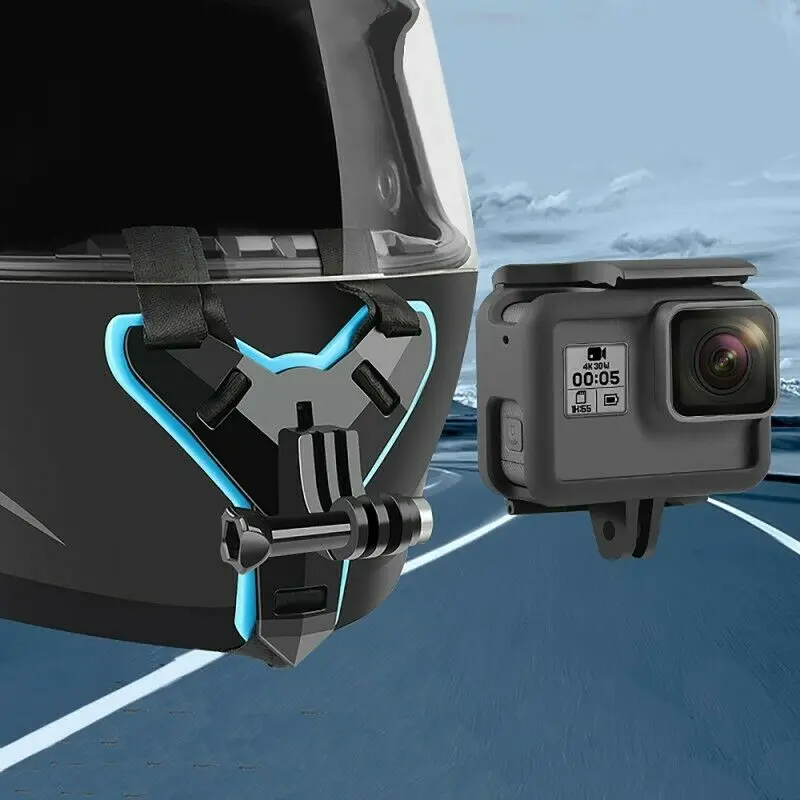 

Motorcycle Helmet Front Chin Bracket Holder Mount for GoPro Hero 9 8 7 6 5 Black Xiaomi Yi 4K Sjcam M20 Eken H9r Accessory