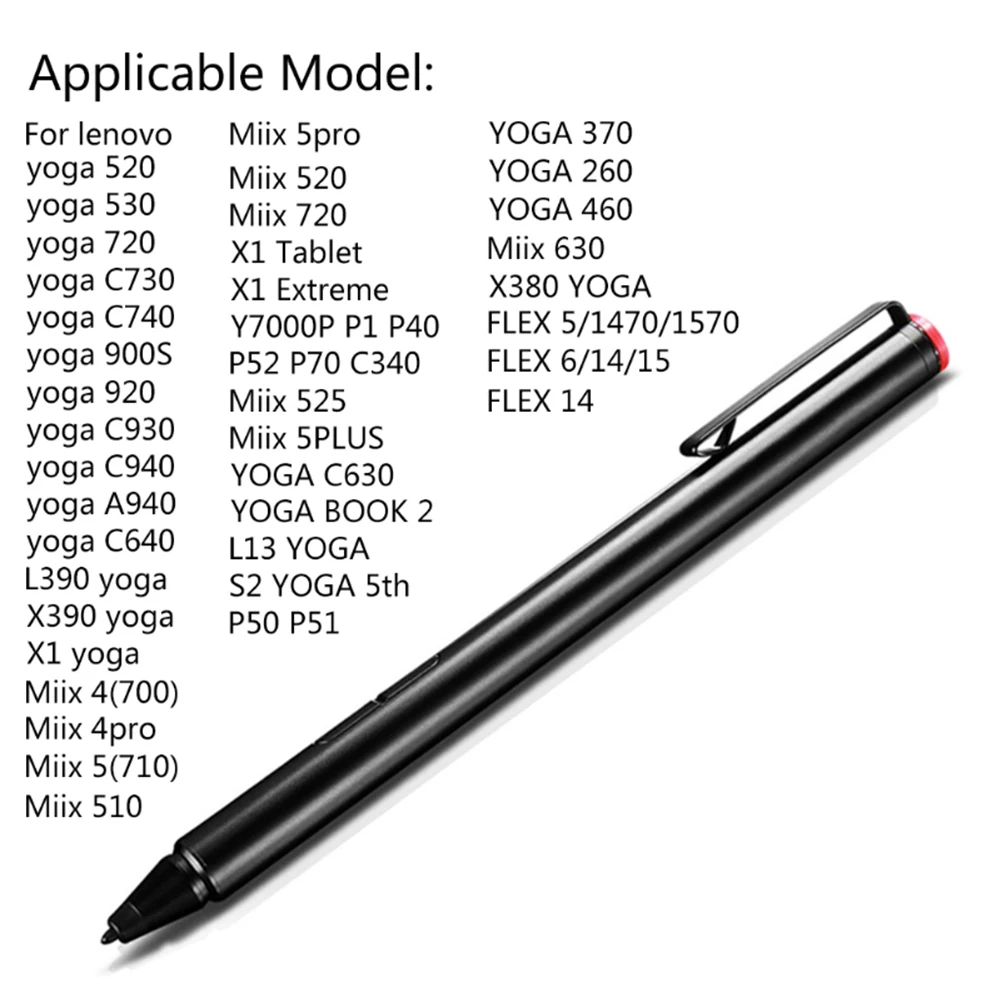 Стилус Сенсорный 2048 для Lenovo Thinkpad Yoga 520/530/720/900s/920 MIIX 510/520/700/710/720 аксессуары