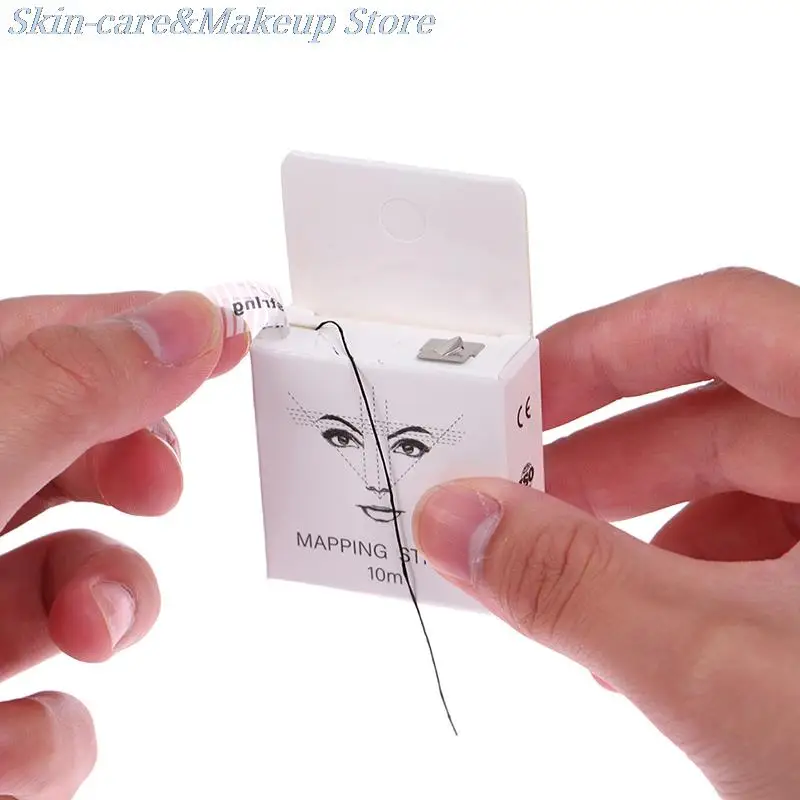 

Tattoo Thread Eyebrow Marker Thread Eyebow Dyeing Liners Thread Semi Permanent Positioning Eyebrow Measuring Tool