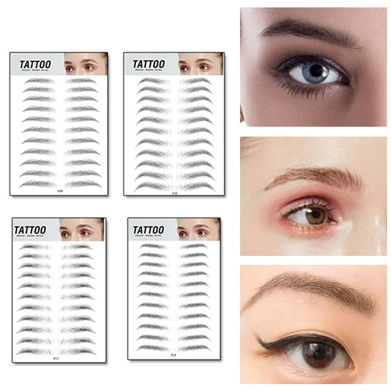 Водонепроницаемые 3D наклейки для бровей бионическая татуировка Водные
