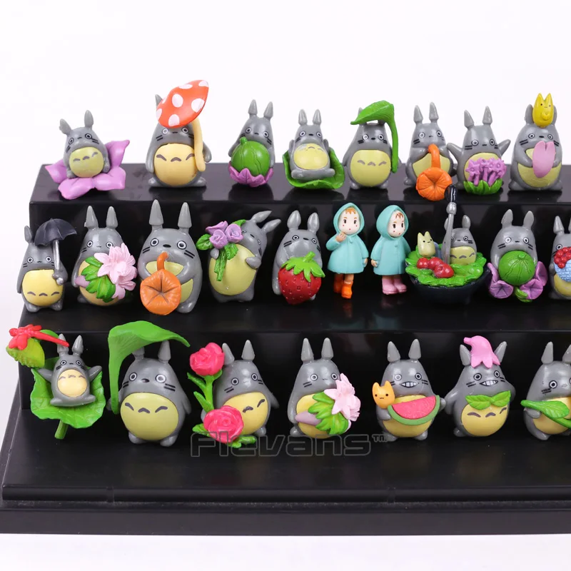 My Neighbor Totoro Kawaii Mini PVC Figures Brinquedo Pot Decoration Dolls Toys 30pcs/set | Игрушки и хобби