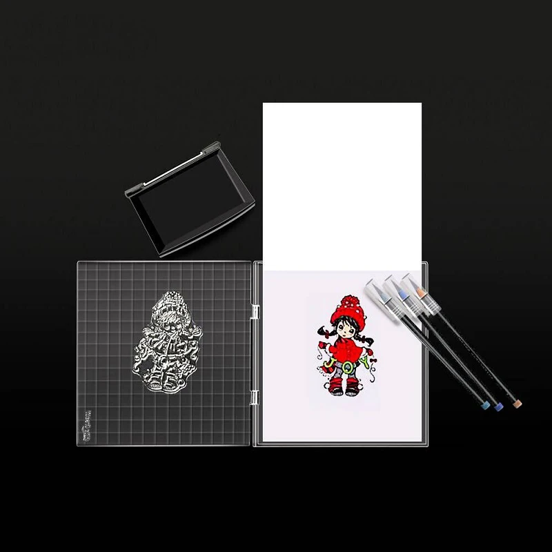 

DABOXIBO Stamp Block Transparency Acrylic pad for DIY Scrapbooking Clear stamps DIY Scrapbook photo album Decorative