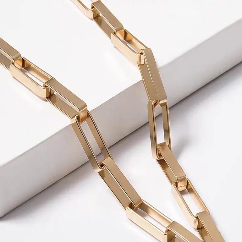 Модное подвесное ожерелье с замком для женщин и мужчин золотым многослойная